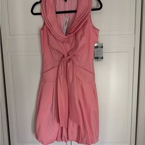 Samuel Dong Pink Tie Front Dress